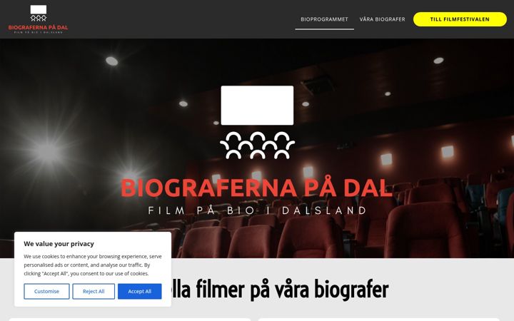 Screenshot of biografernapadal.se