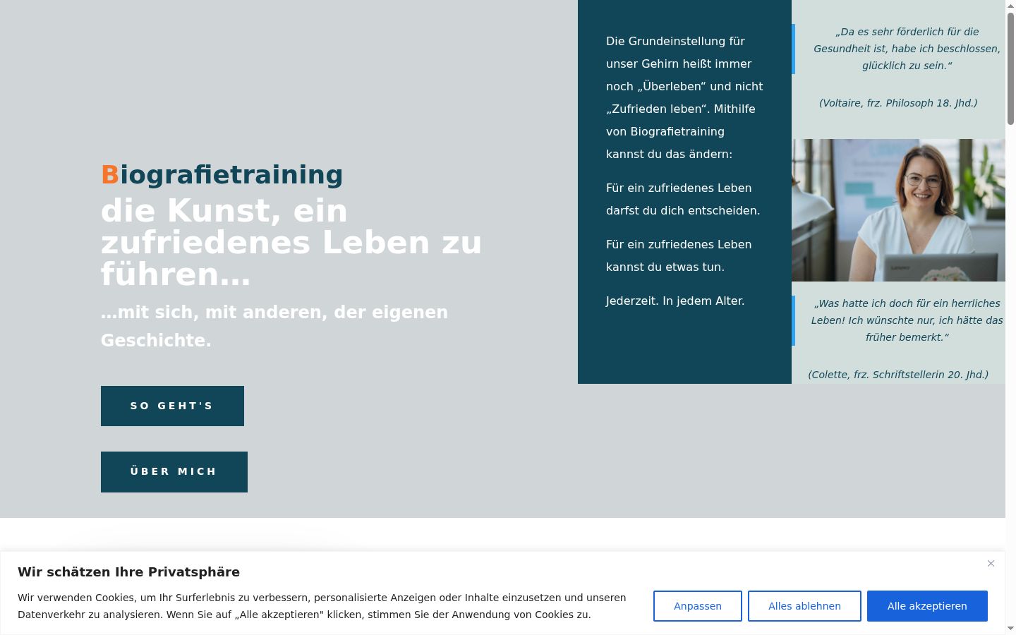 Screenshot tal-banner tal-kunsens muri qabel kwalunkwe interazzjoni