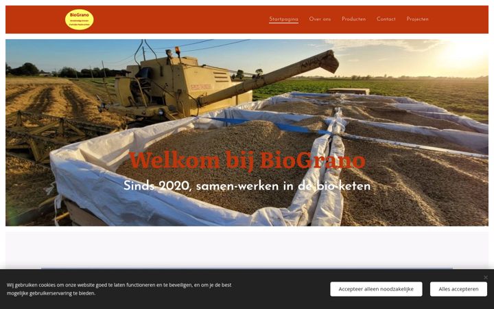 Screenshot of biograno.be