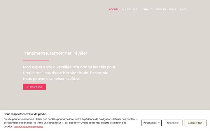 Screenshot of biographequimper.com