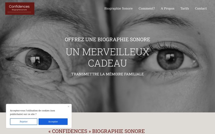 Screenshot of biographie-sonore.com