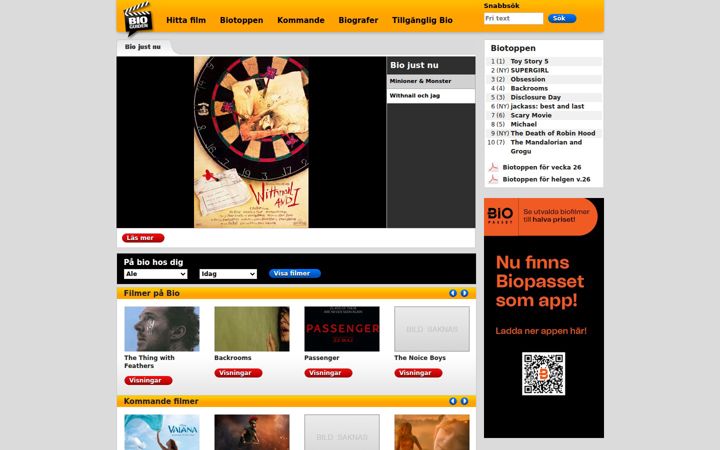 Screenshot of bioguiden.se