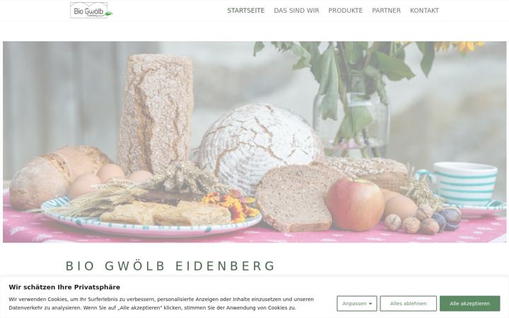 Screenshot of biogwoelb.at