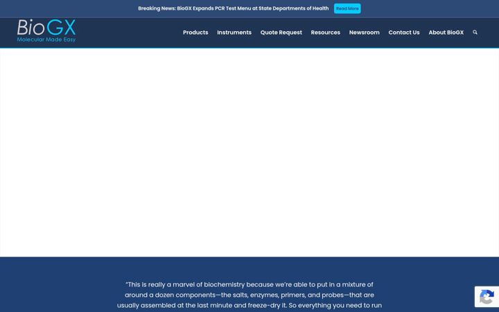 Screenshot of biogx.com