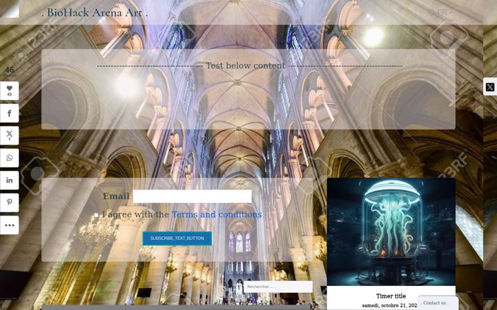 Screenshot of biohack-arena.art