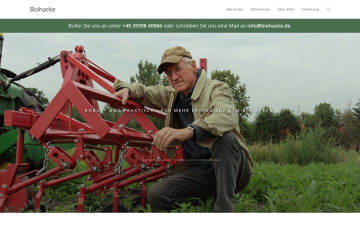 Screenshot of biohacke.de