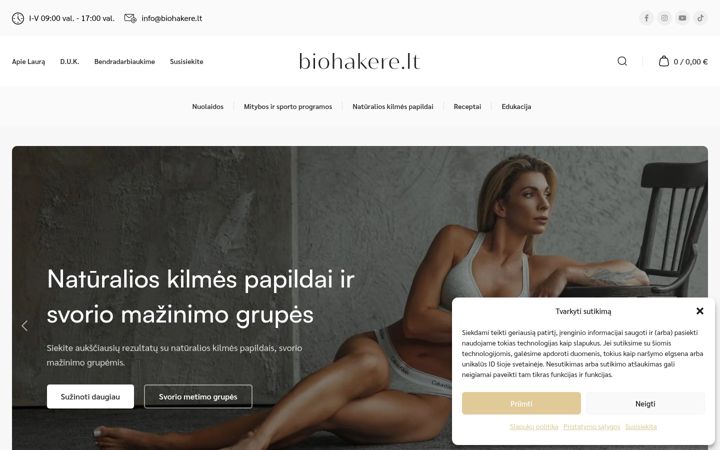 Ekraanipilt saidist biohakere.lt