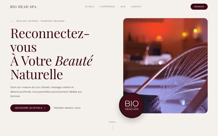 Screenshot of bioheadspa.com