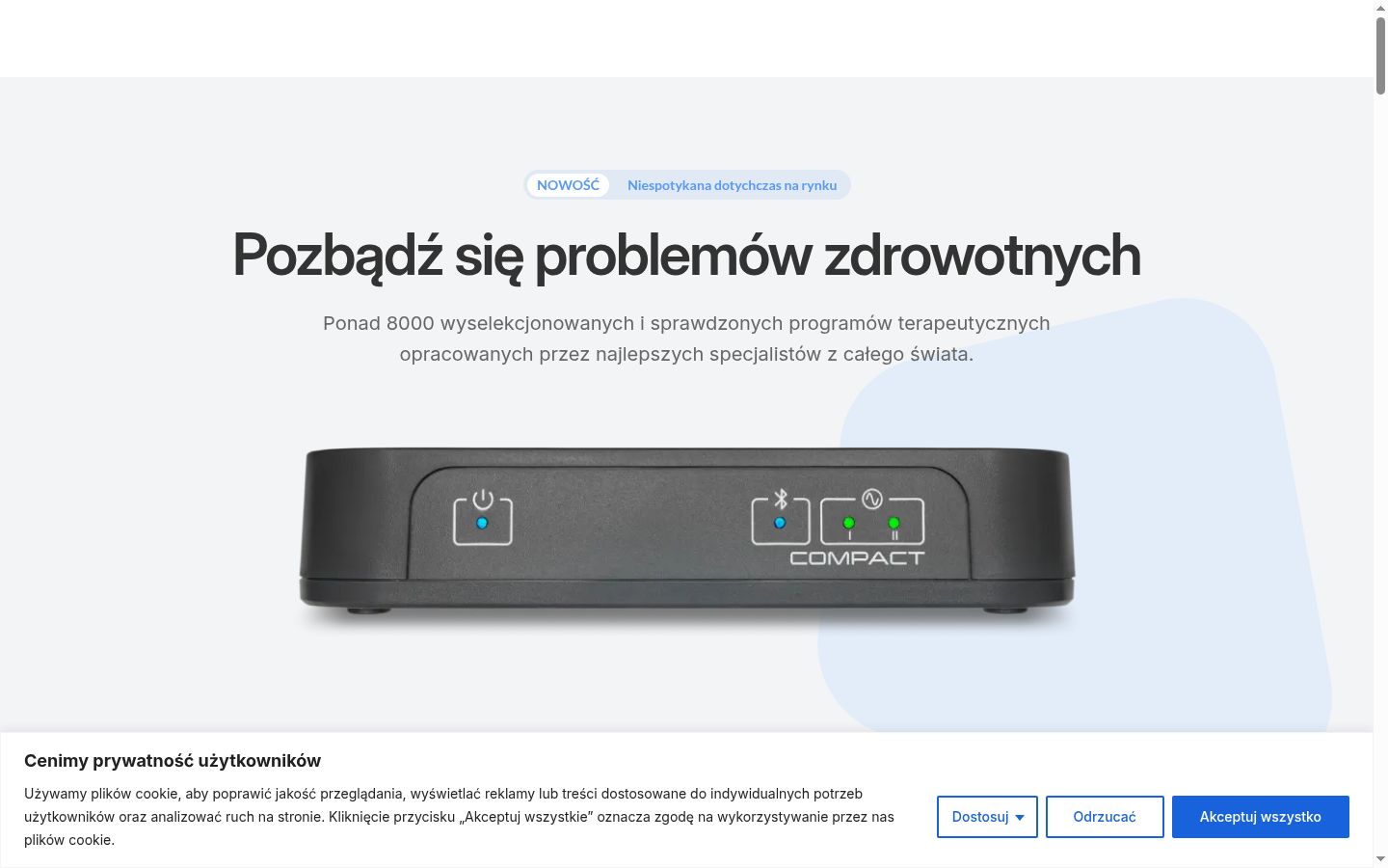 Snímek obrazovky baneru souhlasu zobrazeného před jakoukoli interakcí