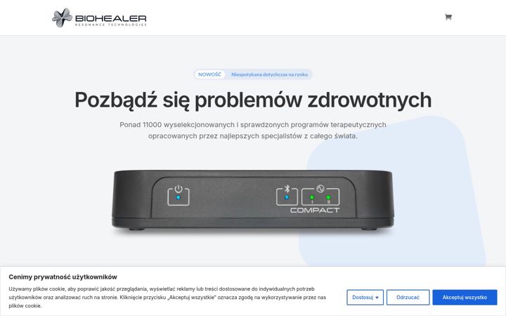Screenshot of biohealer.pl
