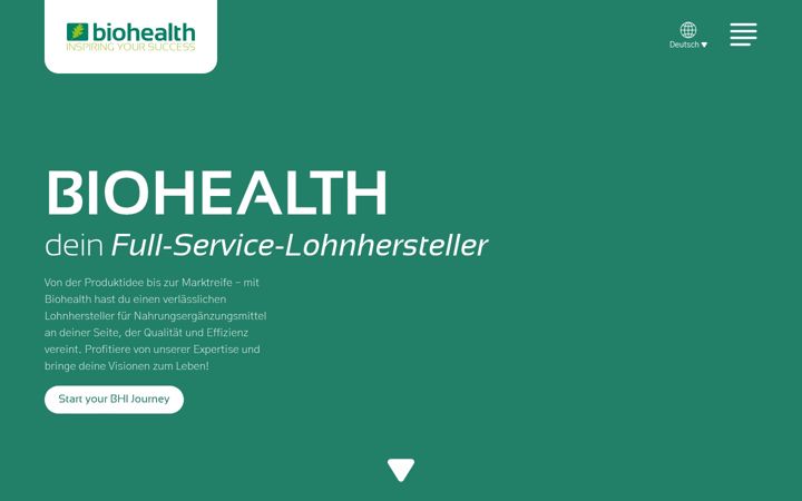 Screenshot of biohealth-int.com