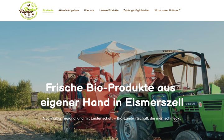 Екранна снимка на biohof-fischer.de