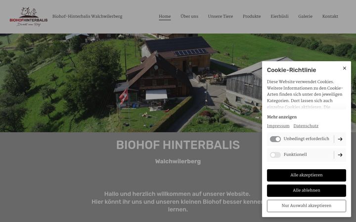 Screenshot of biohof-hinterbalis.ch