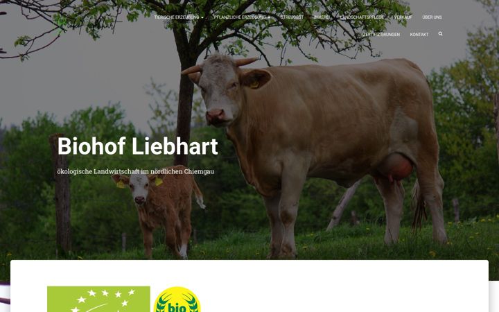 Screenshot of biohof-liebhart.de