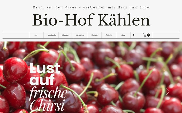 Екранна снимка на biohofkaehlen.ch