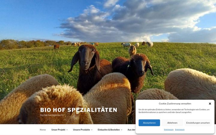 Screenshot of biohofspezialitaeten.at