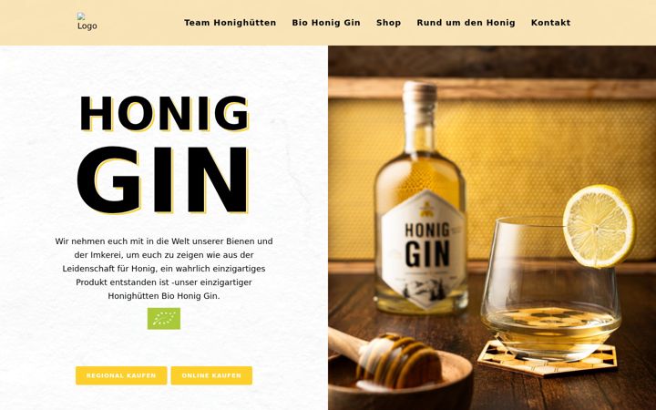 Screenshot of biohoniggin.de