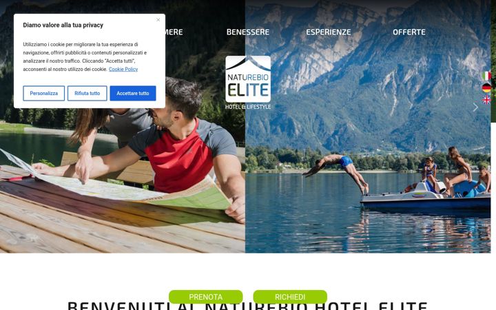 Screenshot of biohotelelite.it