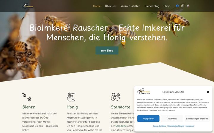 Screenshot of bioimkerei-rauscher.de