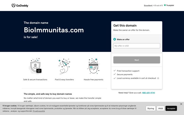 Screenshot of bioimmunitas.com