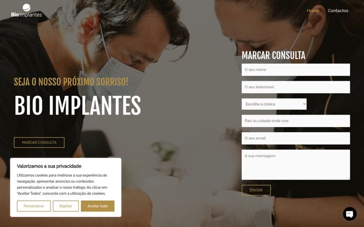 Screenshot of bioimplantes.pt