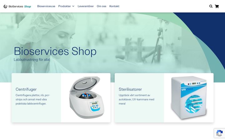 Screenshot of bioimport.se