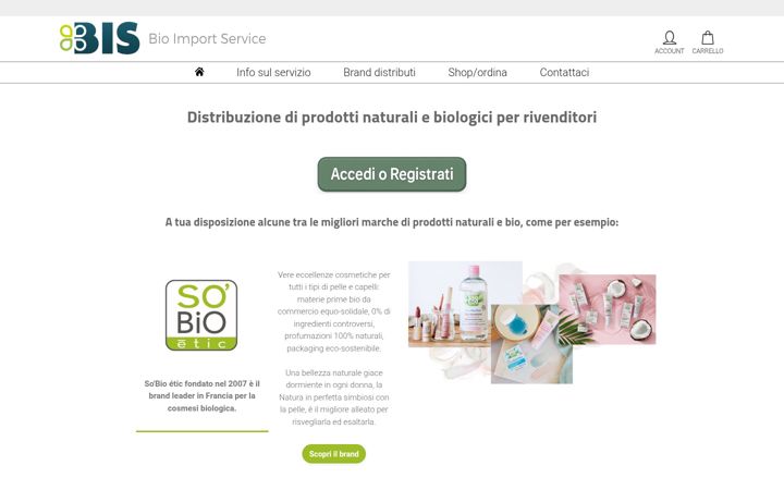 Screenshot of bioimportservice.it