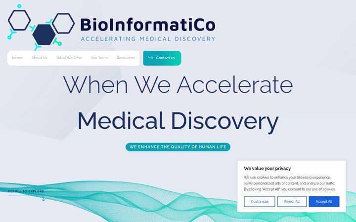 Screenshot of bioinformatico.com