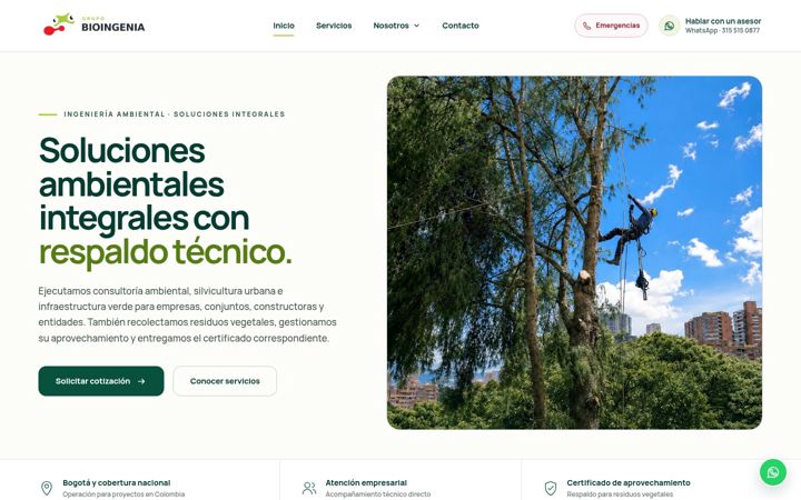 Screenshot of bioingenia.co