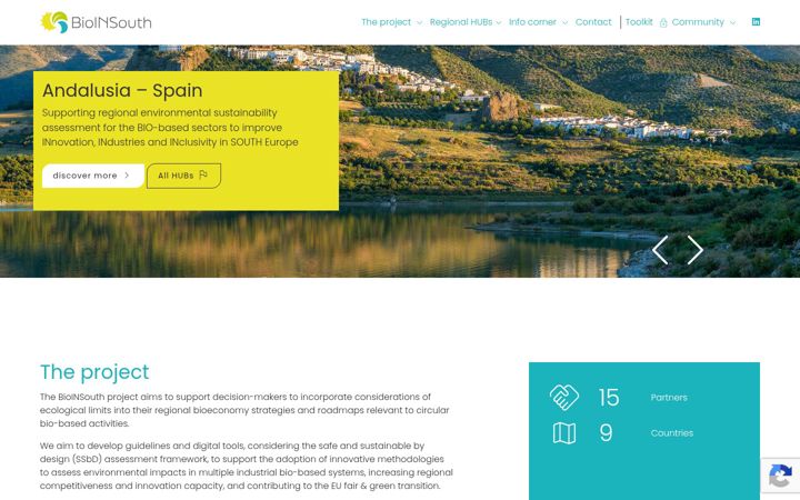 Screenshot του bioinsouth.eu