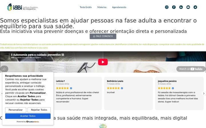 Screenshot of biointegrativo.com.br