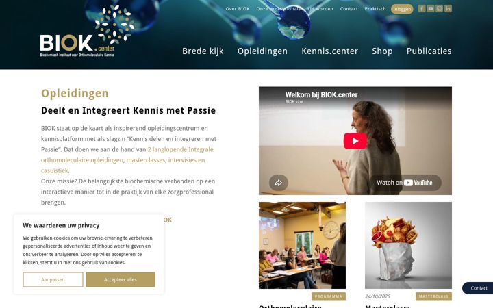 Screenshot of biok.center