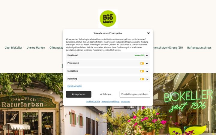 Képernyőkép: biokeller-freiburg.de
