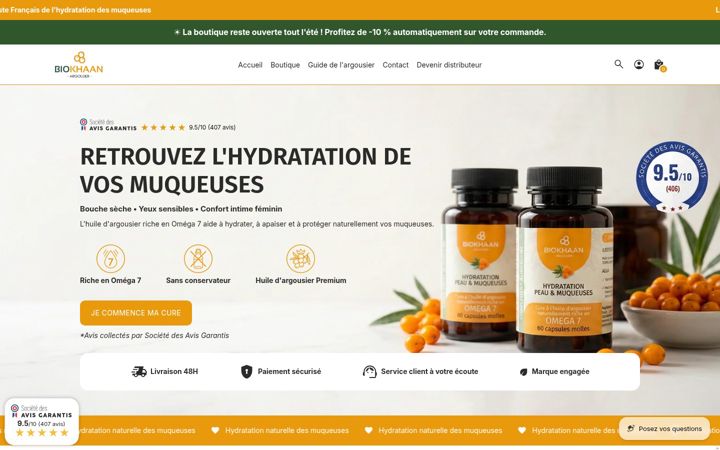 Screenshot of biokhaan.com