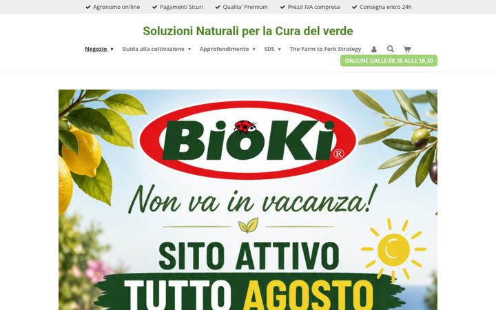 Screenshot of bioki.it