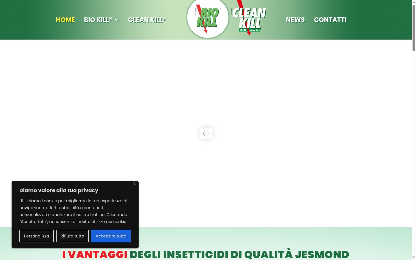 Posnetek zaslona pasice za privolitev, prikazane pred kakršno koli interakcijo