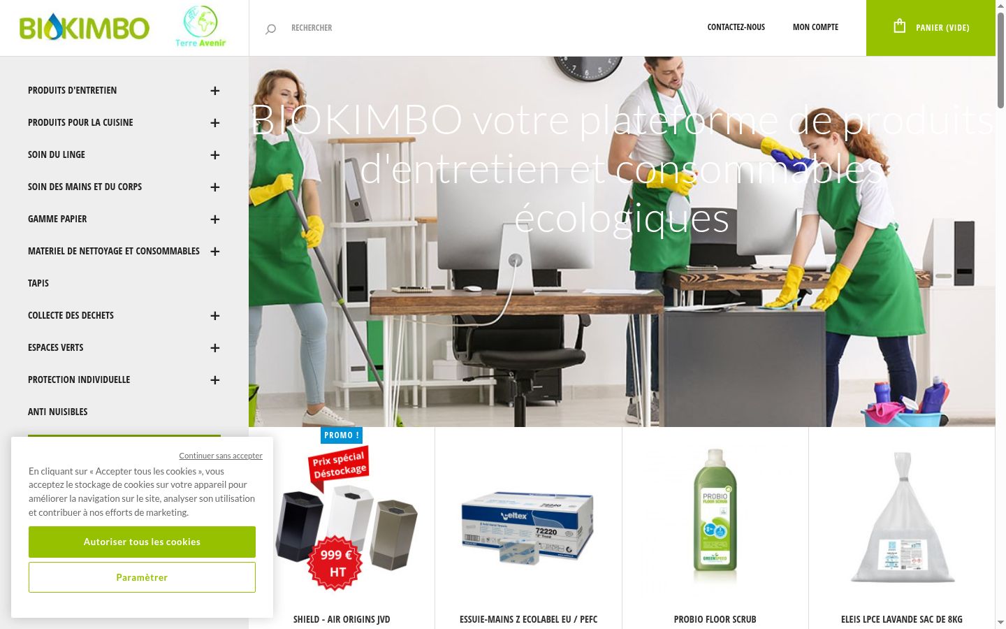 Screenshot tal-banner tal-kunsens muri qabel kwalunkwe interazzjoni