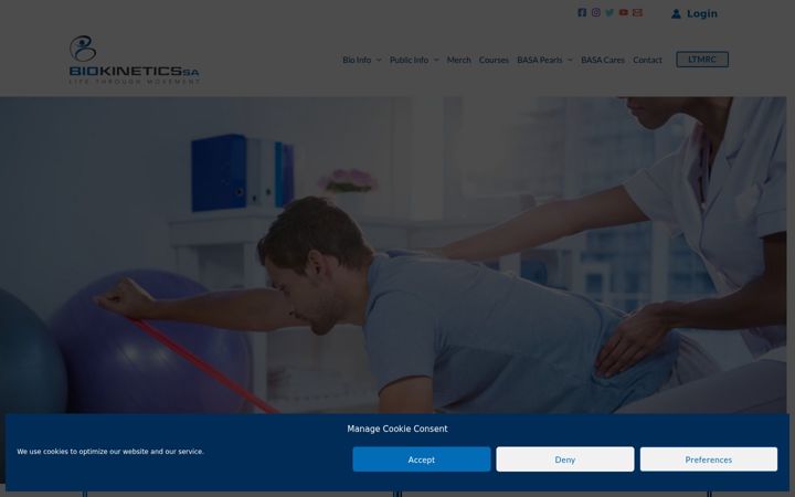 Screenshot of biokineticssa.org.za