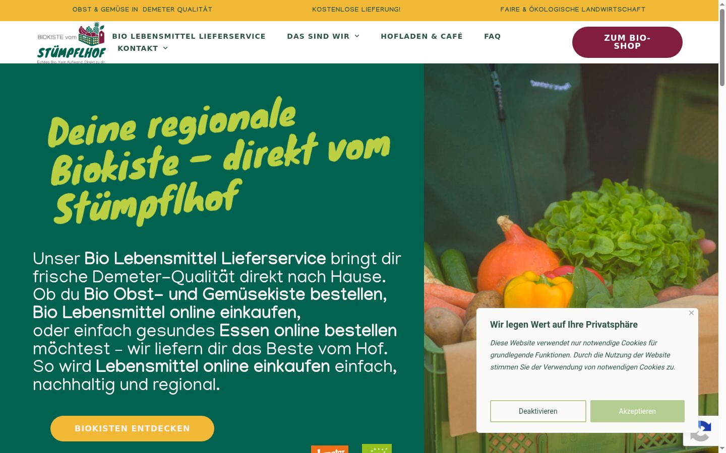 Screenshot van de toestemmingsbanner zoals getoond vóór enige interactie