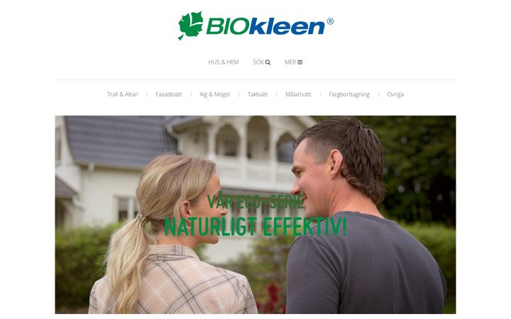 Screenshot of biokleen.se