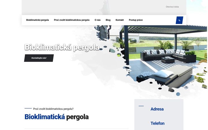 Screenshot of bioklimaticka-pergola.cz