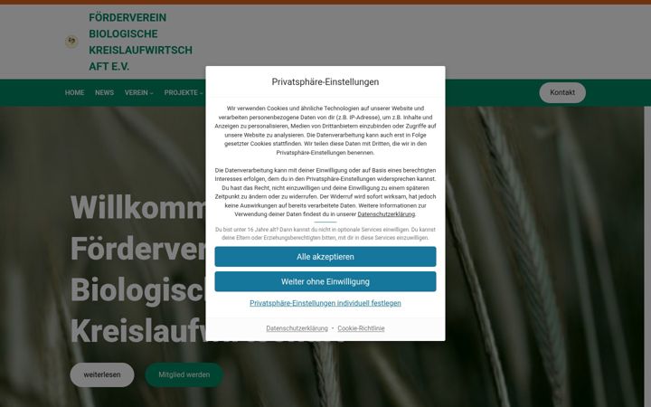 Screenshot του bioklw.de
