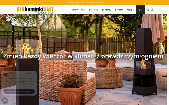 Snímek obrazovky biokominkigmt.pl