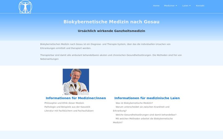 Screenshot του biokybernetische-medizin.de