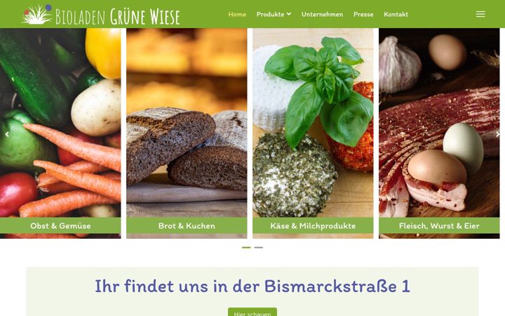 Screenshot του bioladen-gruene-wiese.de