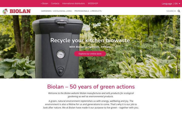 Screenshot of biolan.com