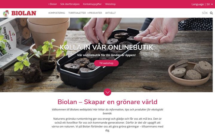 Screenshot of biolan.se