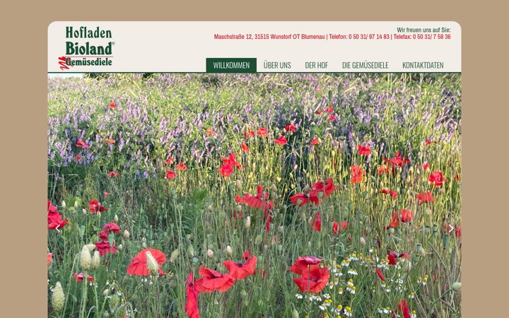 Screenshot of bioland-gemuesediele.de