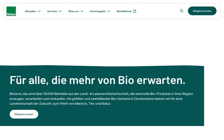 Screenshot of bioland.de