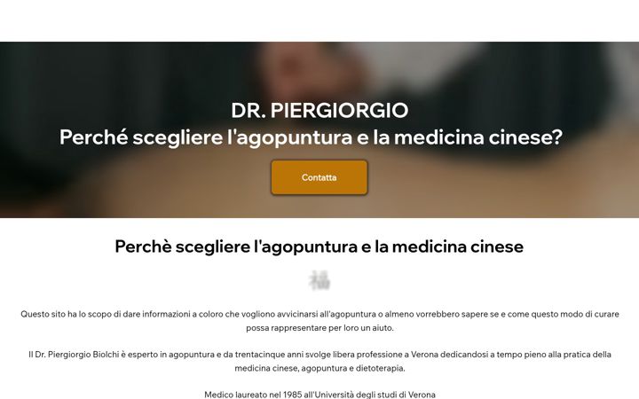 Skjermbilde av biolchiagopunturaverona.it